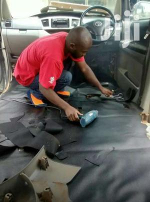 CAR FLOOR CARPET LAYING