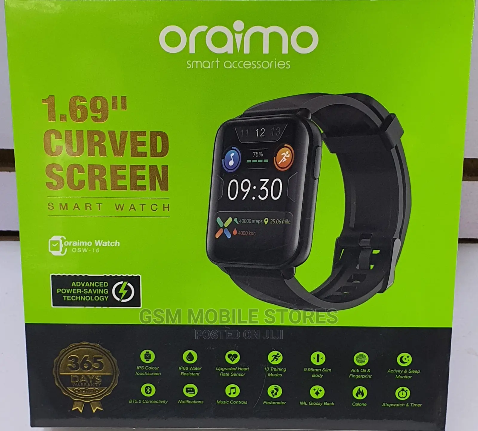 Oraimo Smart Watch OSW-16 Water Resistant