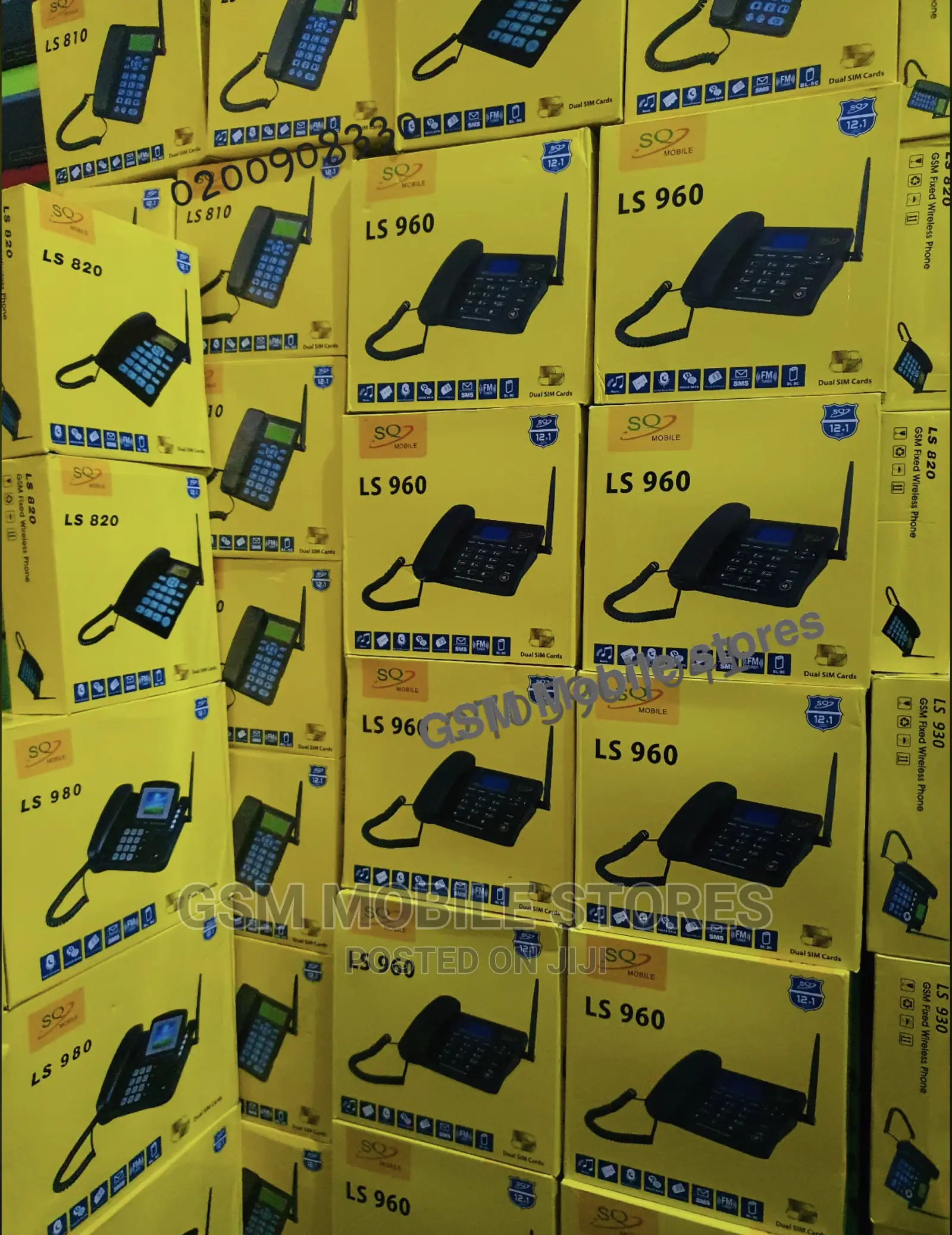 SQ LS 960 Wireless FM Radio Dual Sim Landline Phone