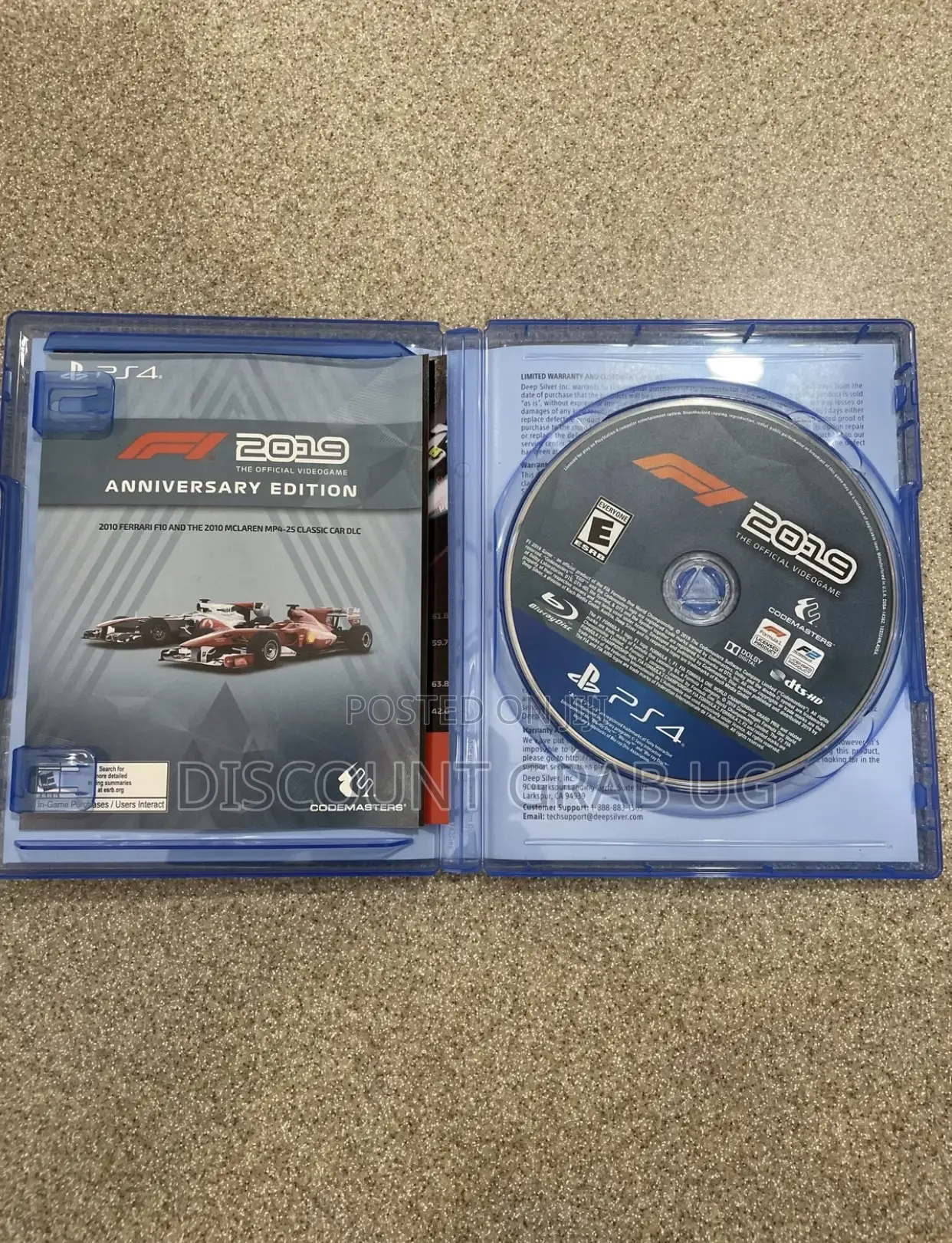 F1 2019 Ps4 Game Disc
