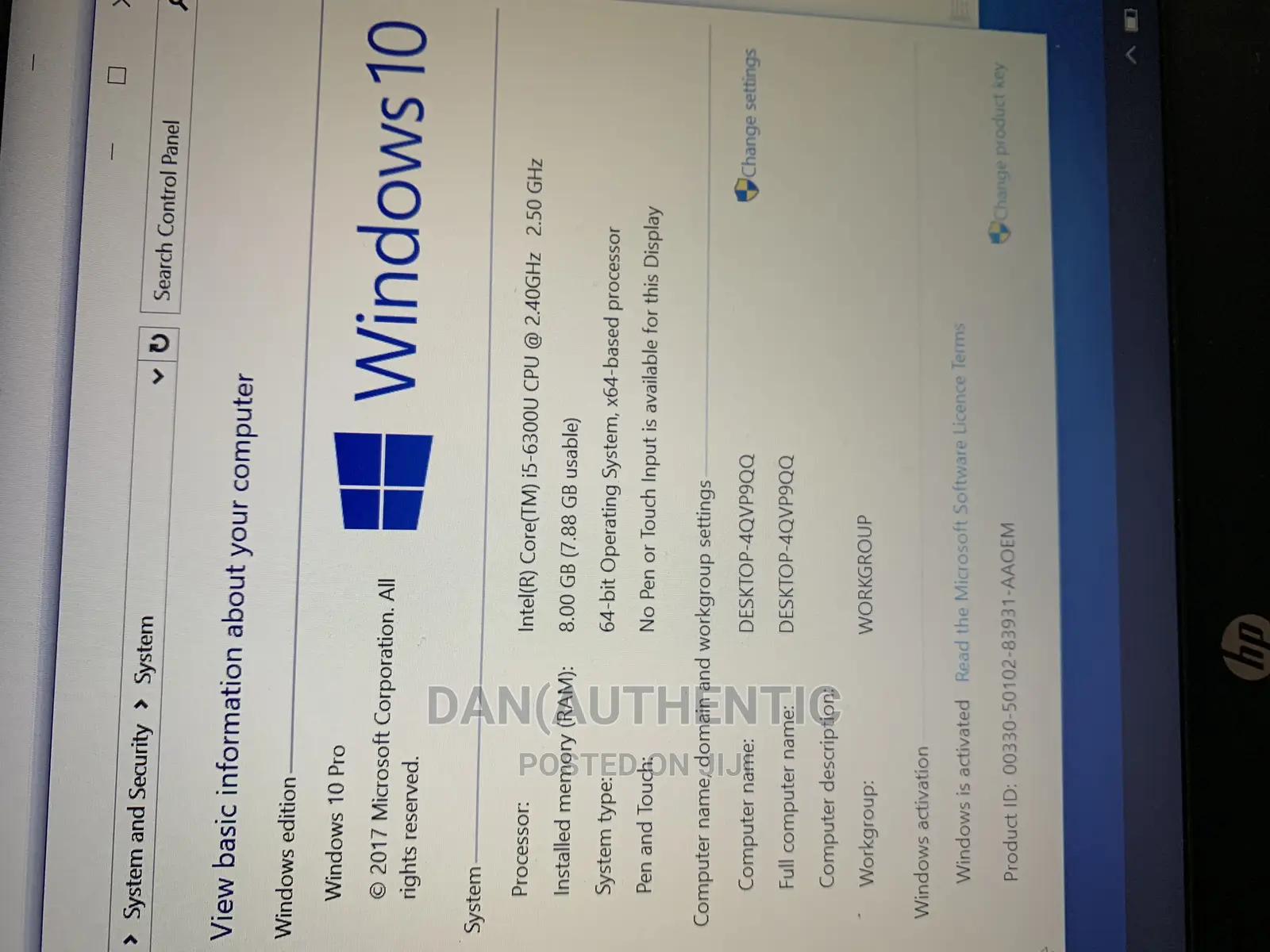 Laptop HP EliteBook 840 G3 8GB Intel Core I5 HDD 500GB
