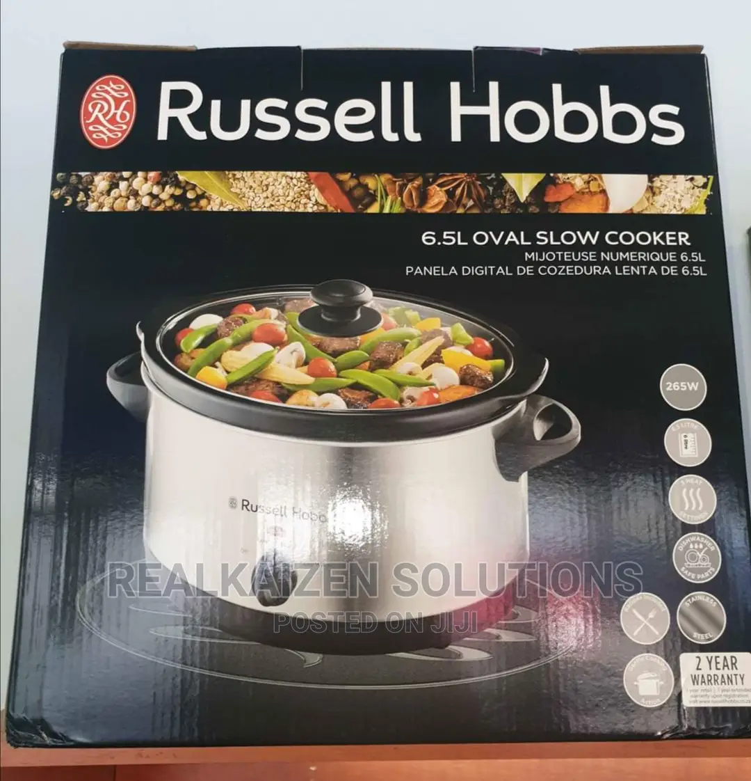 Russell Hobbs 6.5L Oval Slow Cooker 265W