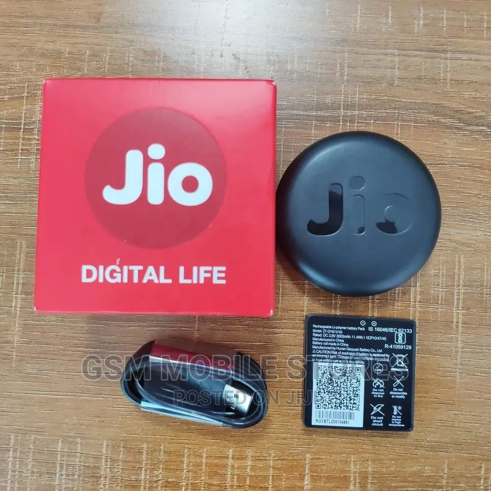 Jio 4GLTE Potable Mobile Wifi 3000mah for All Networks