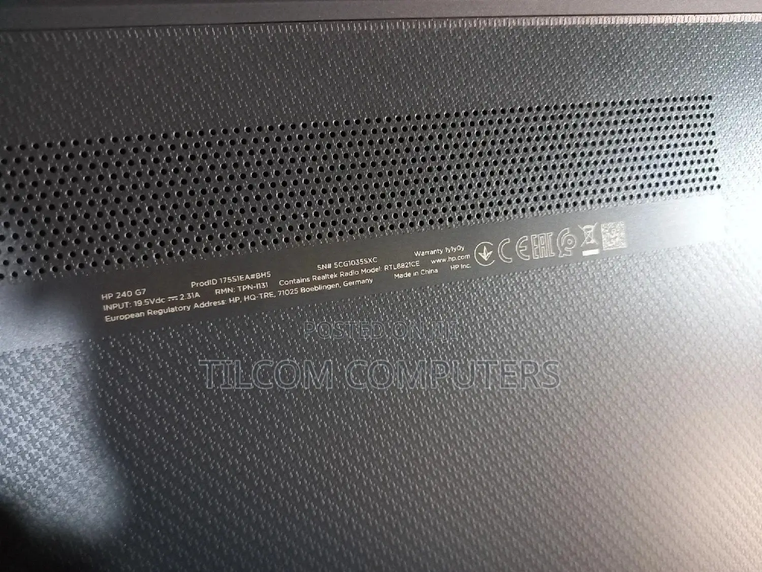 New Laptop HP 240 G6 4GB Intel Celeron HDD 500GB
