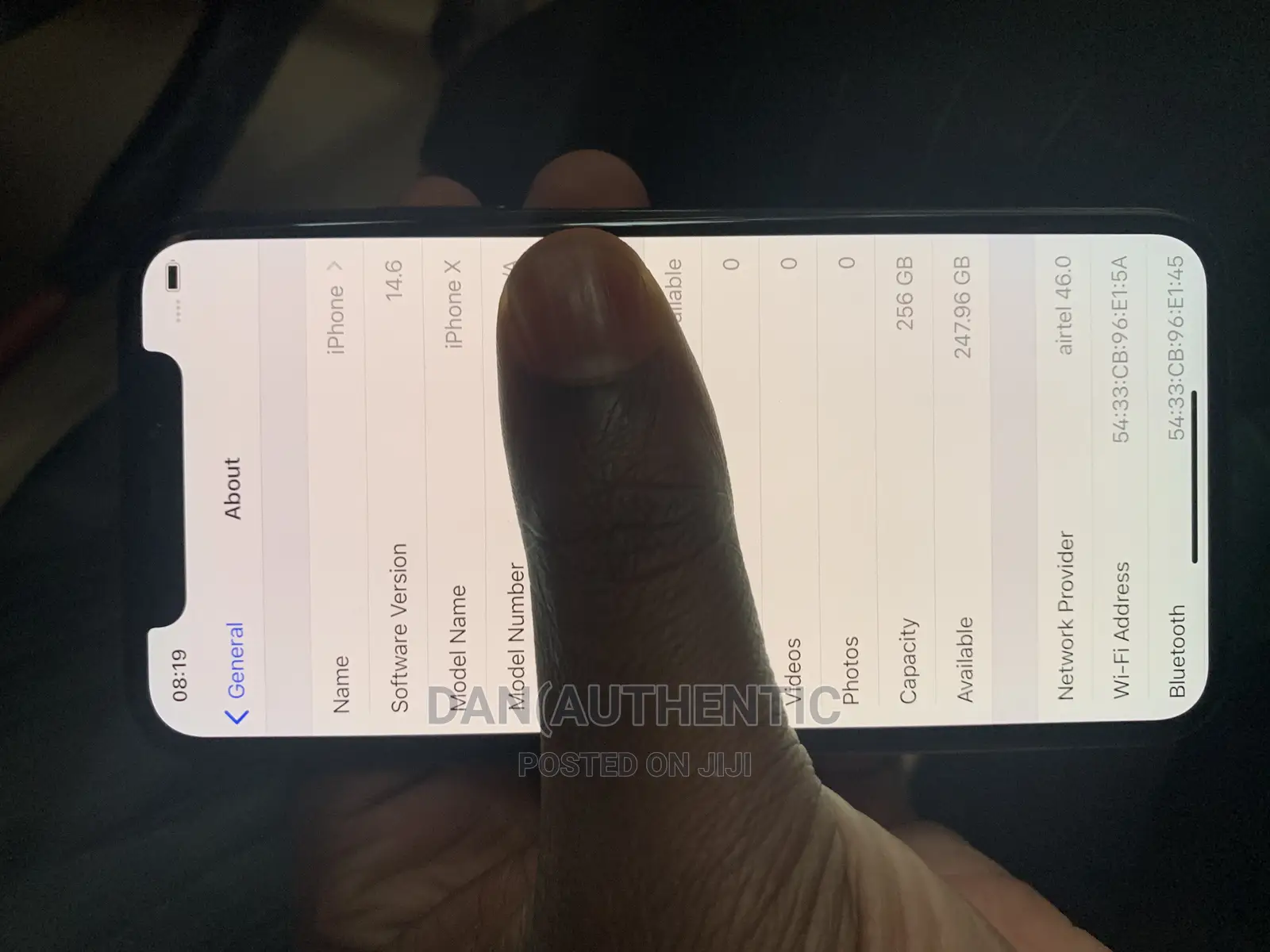 Apple iPhone X 256 GB Black