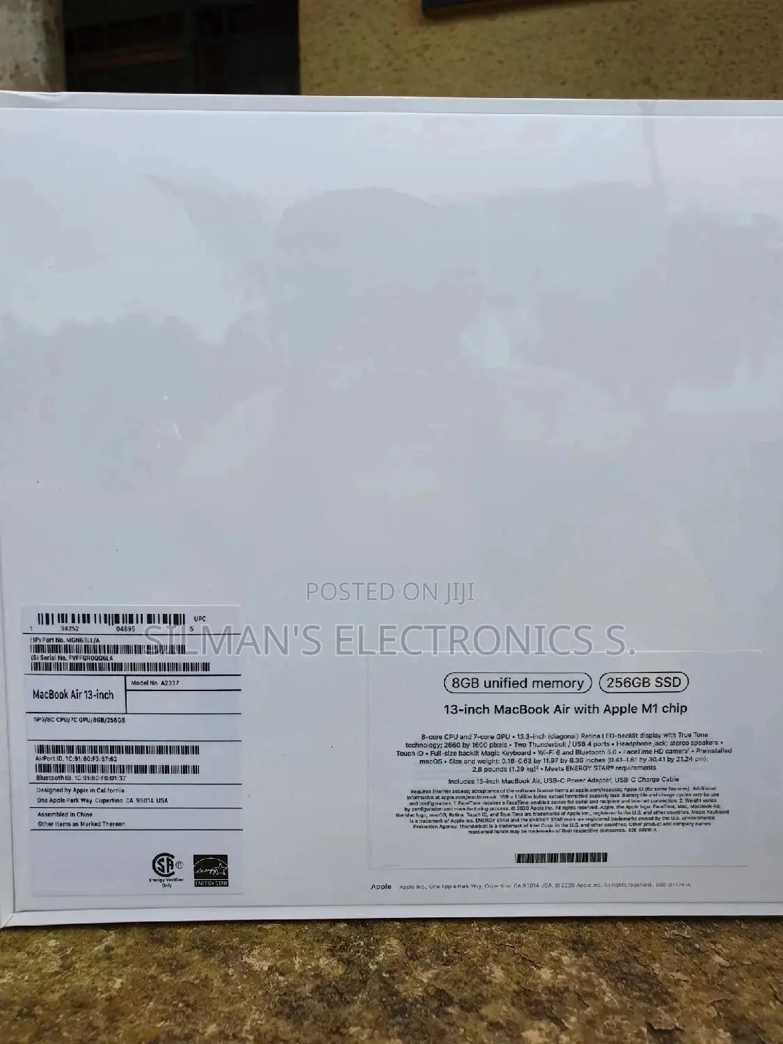 New Laptop Apple MacBook Air 8GB Intel Core M SSD 256GB