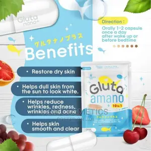 GLUTA AMANO 10-In-1 30000MG Collagen 30 Softgel Skin Tabs