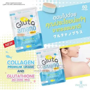 GLUTA AMANO 10-In-1 30000MG Collagen 30 Softgel Skin Tabs