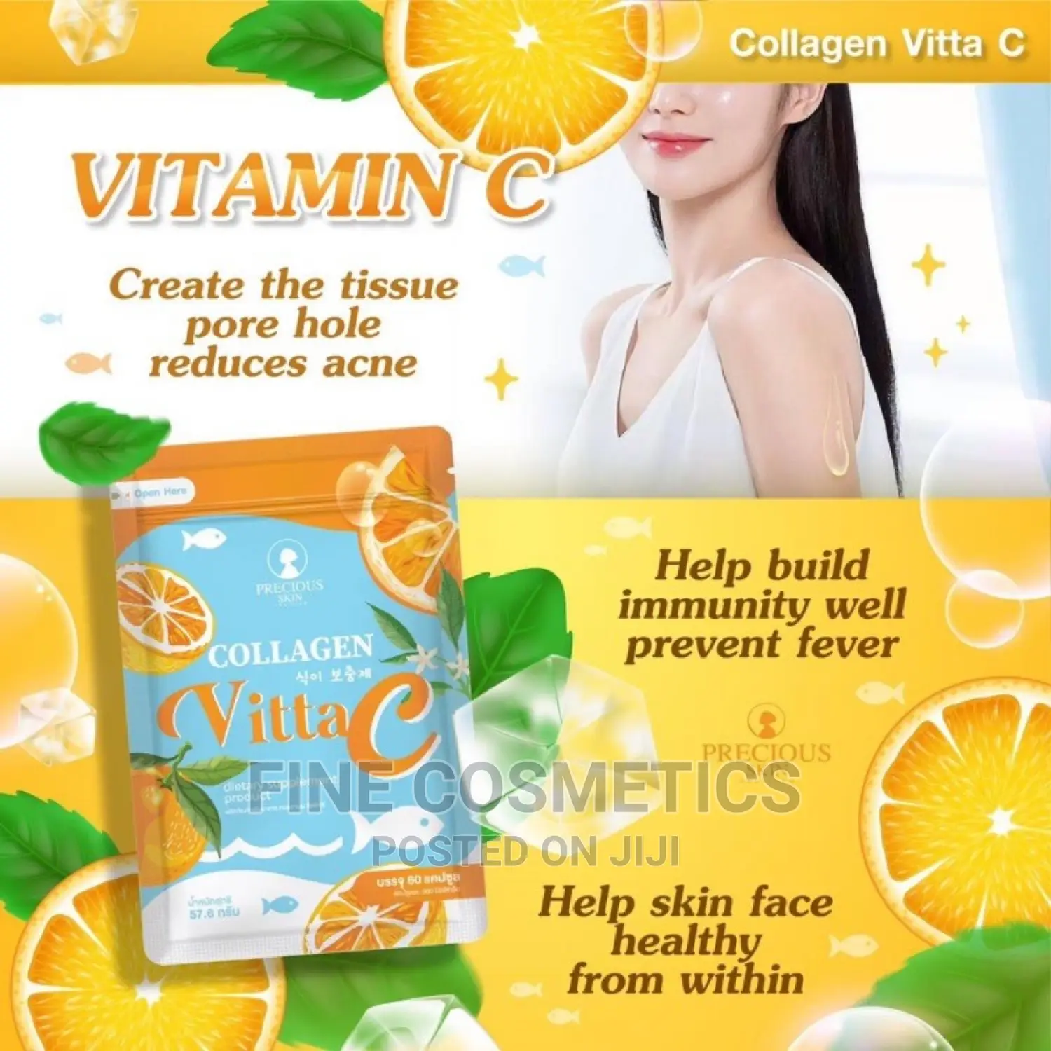 Skin Collagen Vitta C Skin Whitening Supplement 60 Skin Tabs