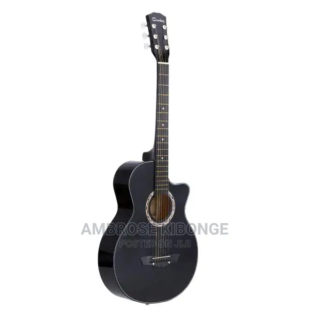 High Quality 38" Acoustic Guitar Black