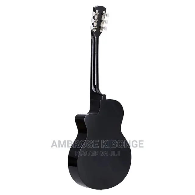 High Quality 38" Acoustic Guitar Black