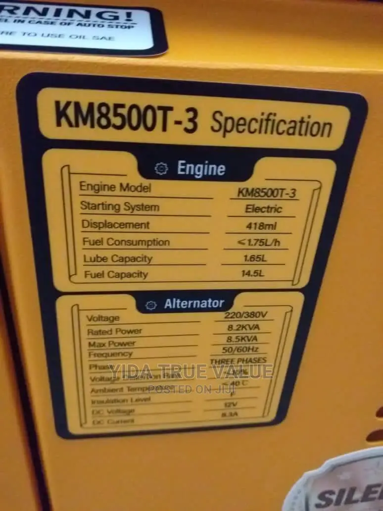 Kingman Diesel Generator 8500t-3