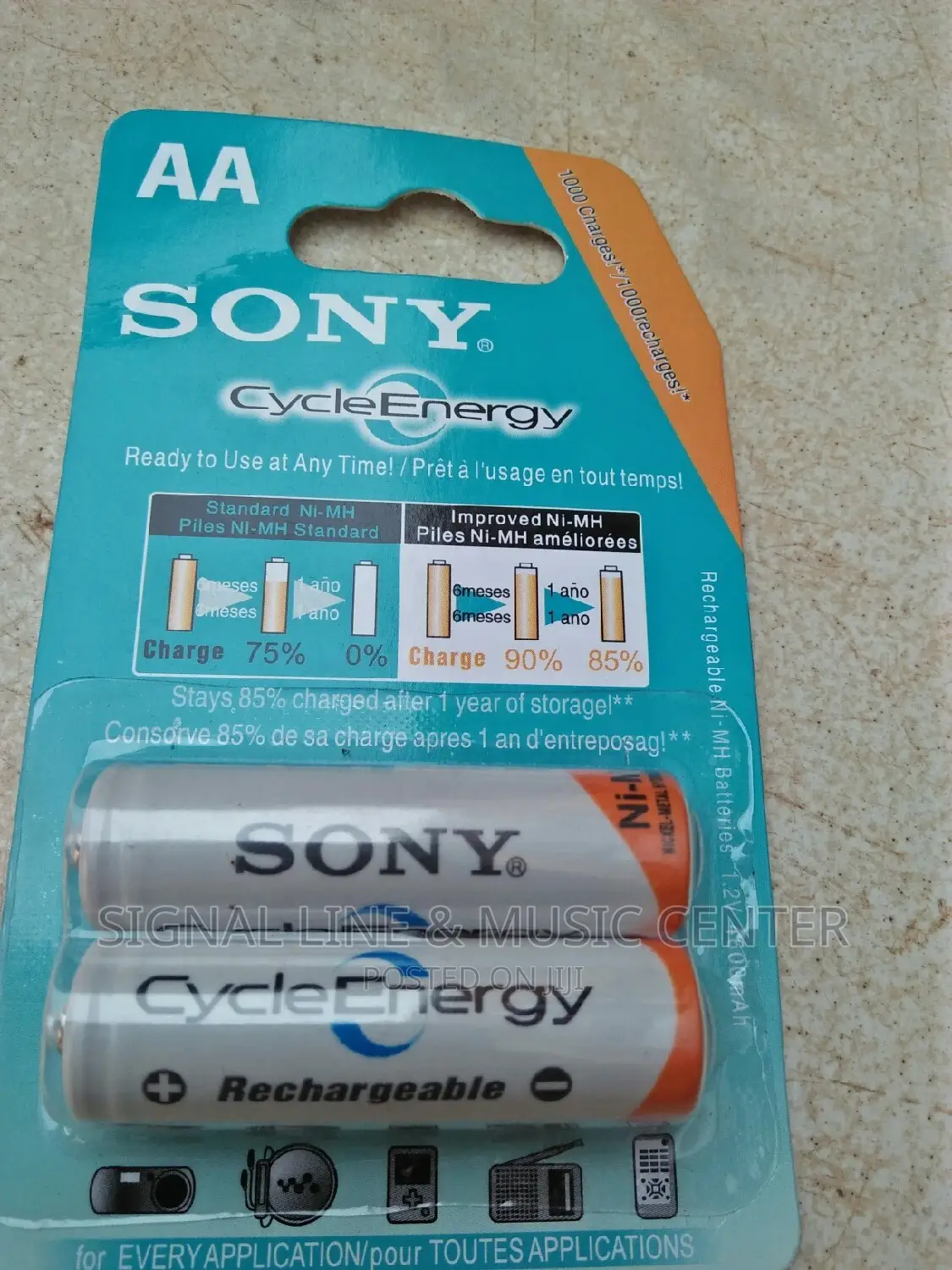 Rechargeble Battries Double AA Apair