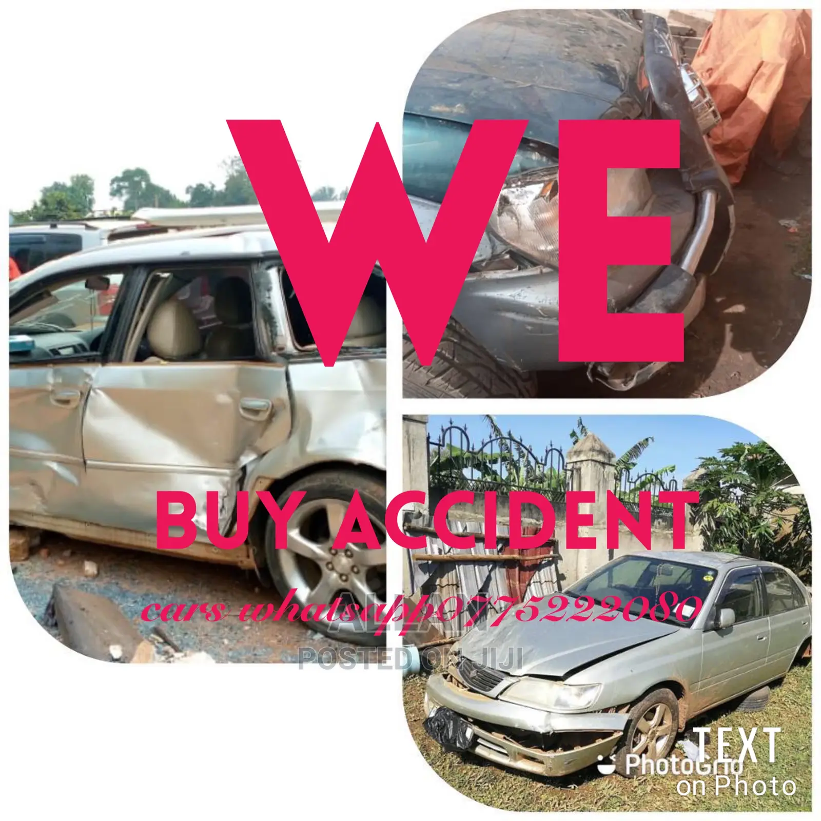 We Buy Salvages/Accident Cars