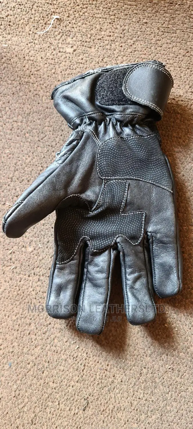 Leather Thermal Lined Motorbike Motorcycle Waterproof Gloves