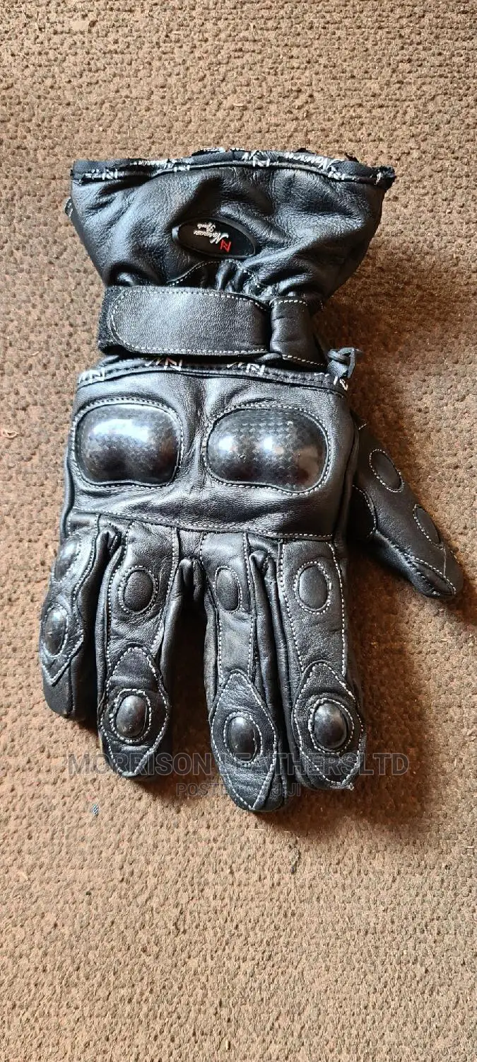 Leather Thermal Lined Motorbike Motorcycle Waterproof Gloves