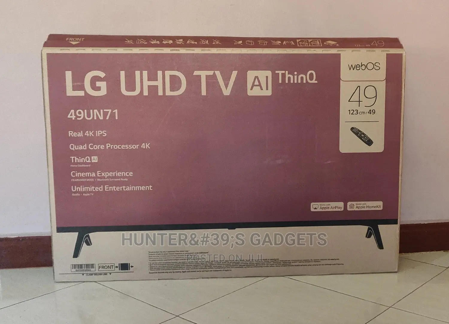 Lg 49inchs Uhd 4k Smart 2020 With Apple Airplay and Bluetoot