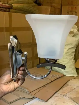 Glass With Siver Wall Lights