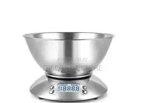 Superficial Stainless Bowl Kitchen Weighing Scales 