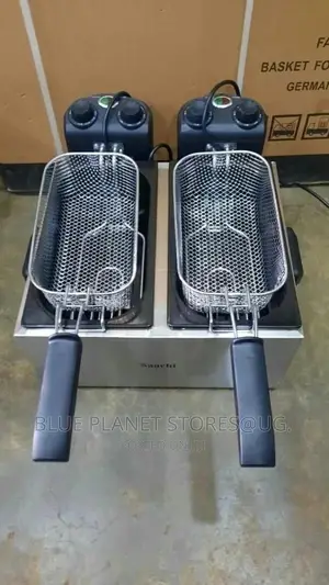 SAACHI 6.0 Litres (3.0L + 3.0L) Double Electric Deep Fryers.