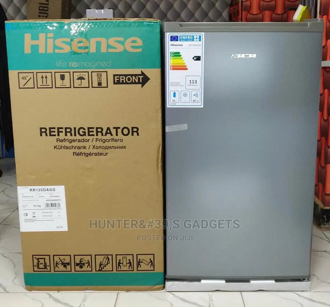 Hisense Fridge 120litres Silver Color Single Door