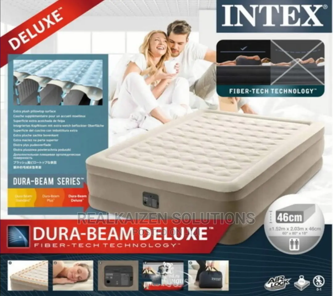 Intex Dura Beam Deluxe Airbed 46cm