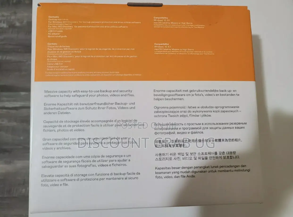 WD My Book 8tb External Harddrive