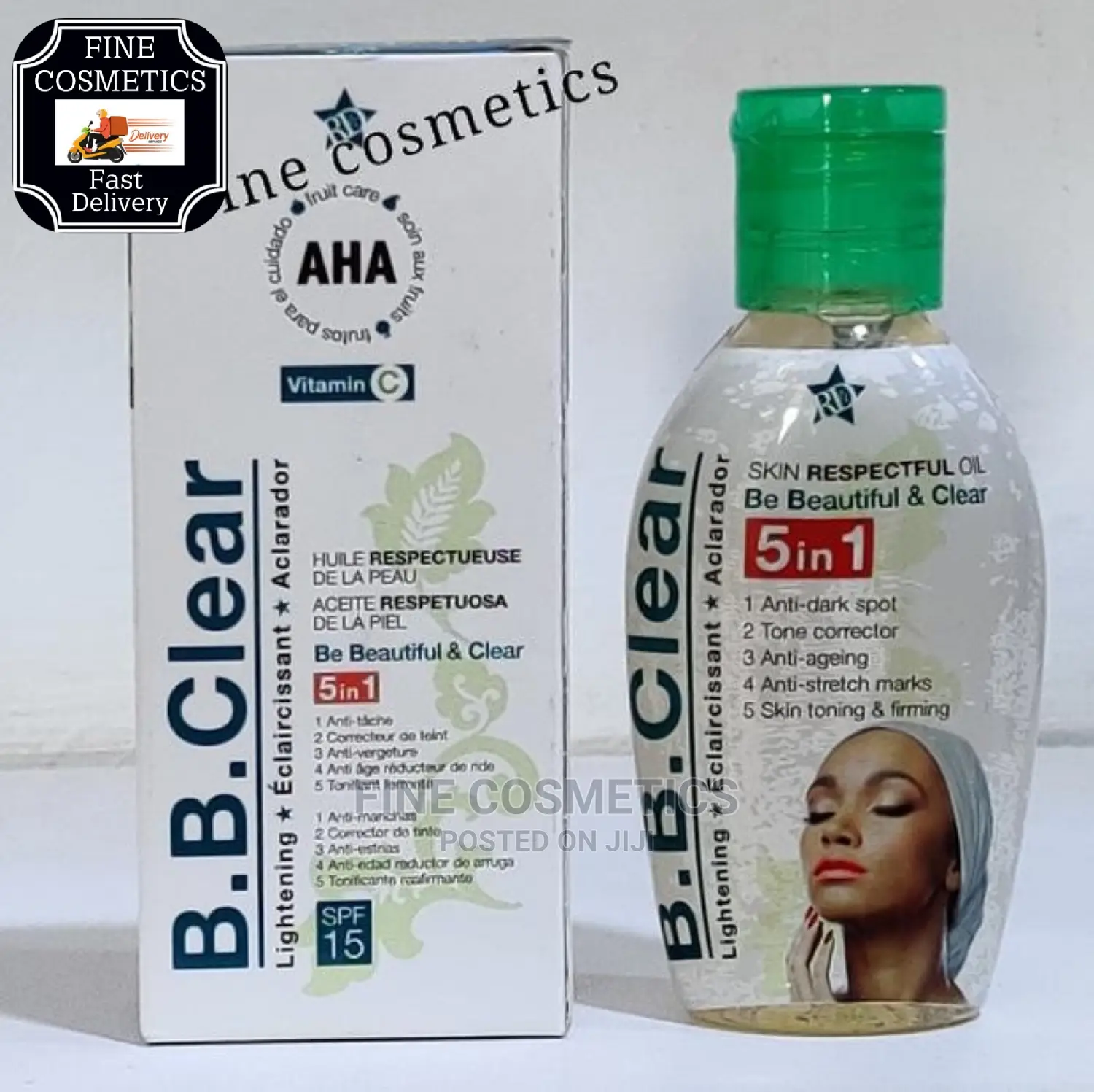 BB Clear Whitening Set of 4: Lotion, Serum, Soap, and Oil
