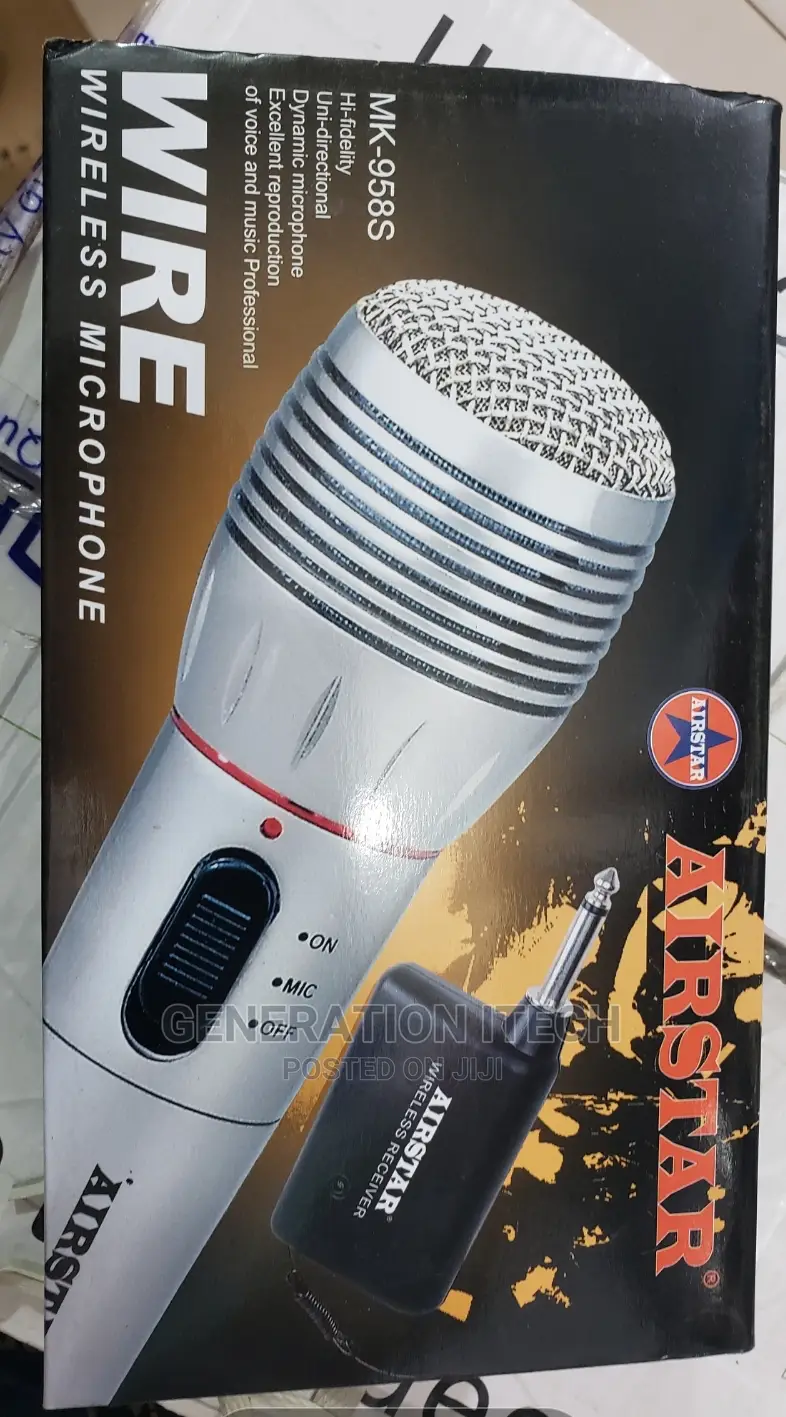 Wireless Microphone Airstar Single With Reciever in Kampala Audio
