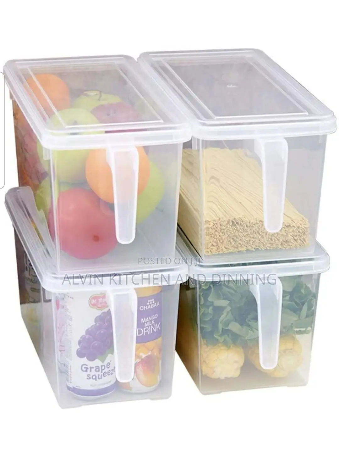 Plastic Storage Containers (4pcs)