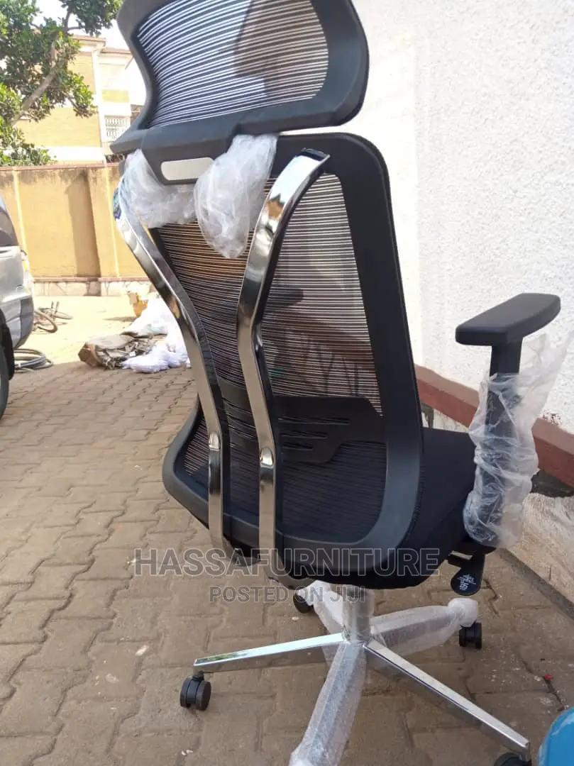 Black Mesh Chair High Back