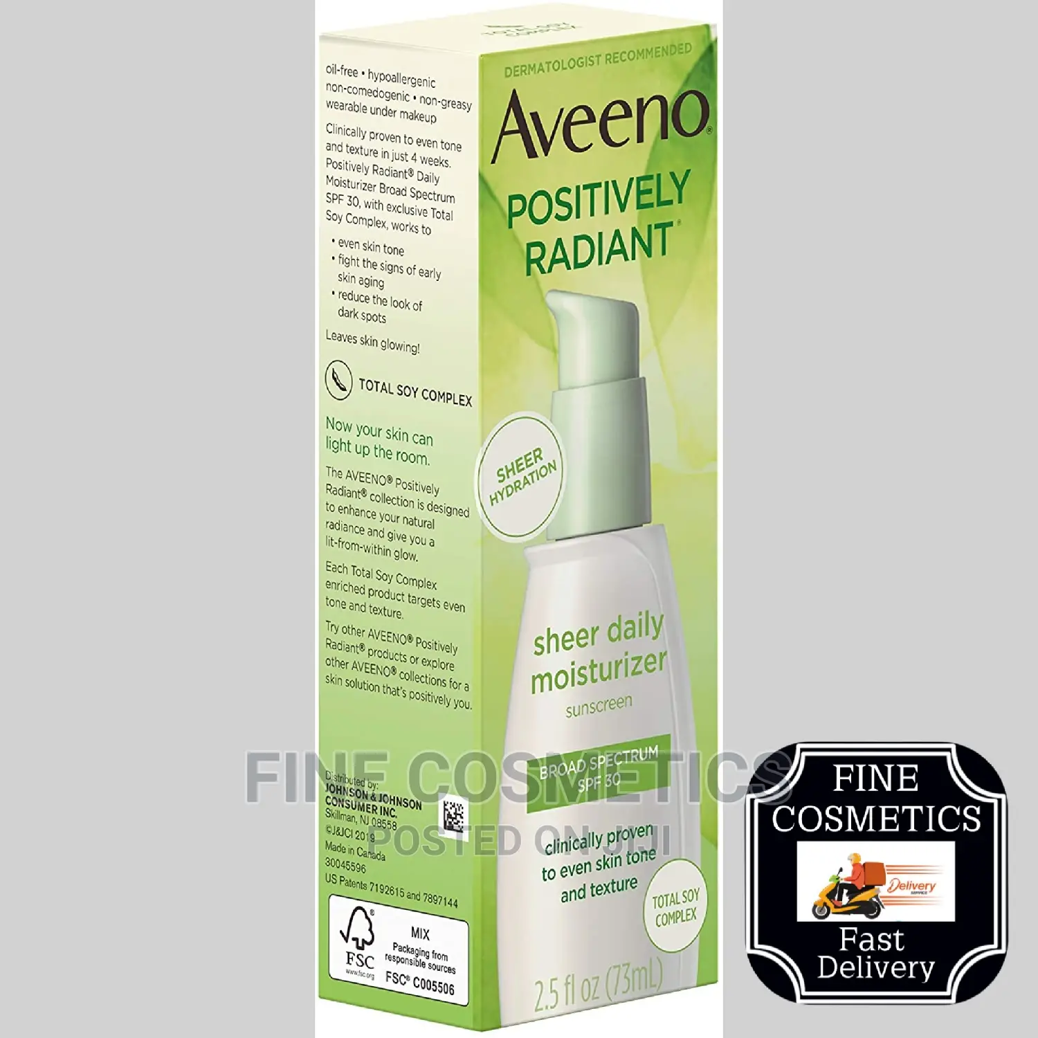 Aveeno Positively Radiant Sheer Daily Moisturizing Lotion