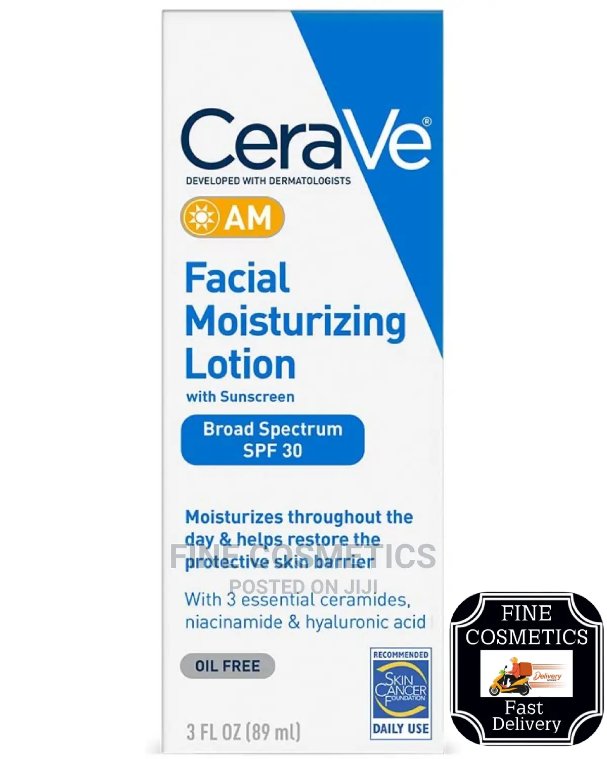 1pc Cerave AM or PM Face Sunscreen Moisturizing Lotion SPF30