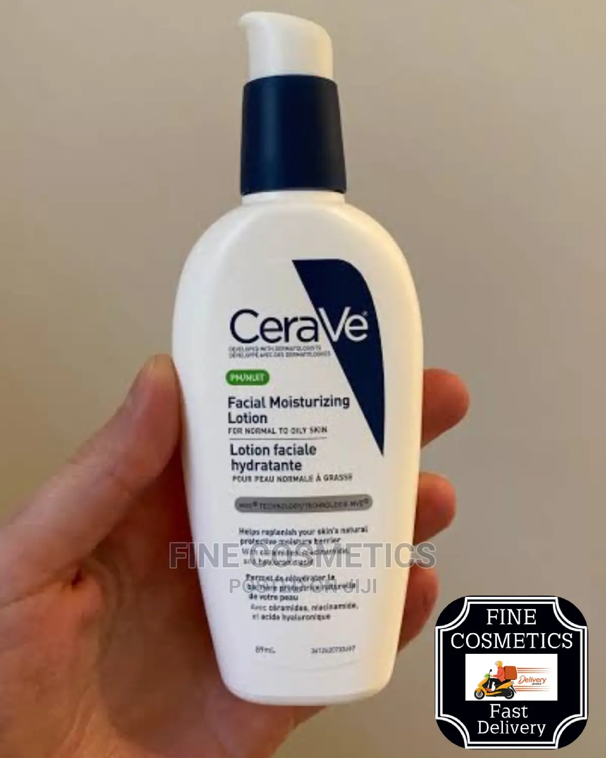 1pc Cerave PM or AM Facial Moisturizing Lotion + Hyaluronic