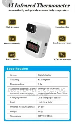 Plus Smart [Wall Mount] Infrared Thermal Scanner