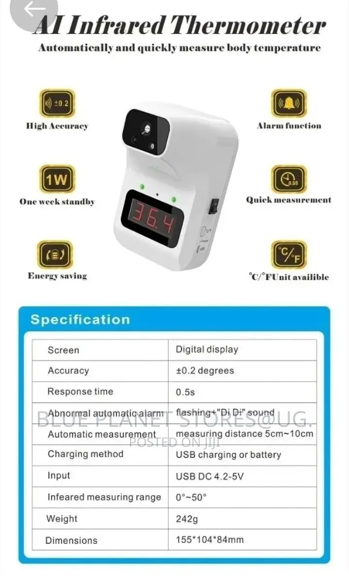 Plus Smart [Wall Mount] Infrared Thermal Scanner