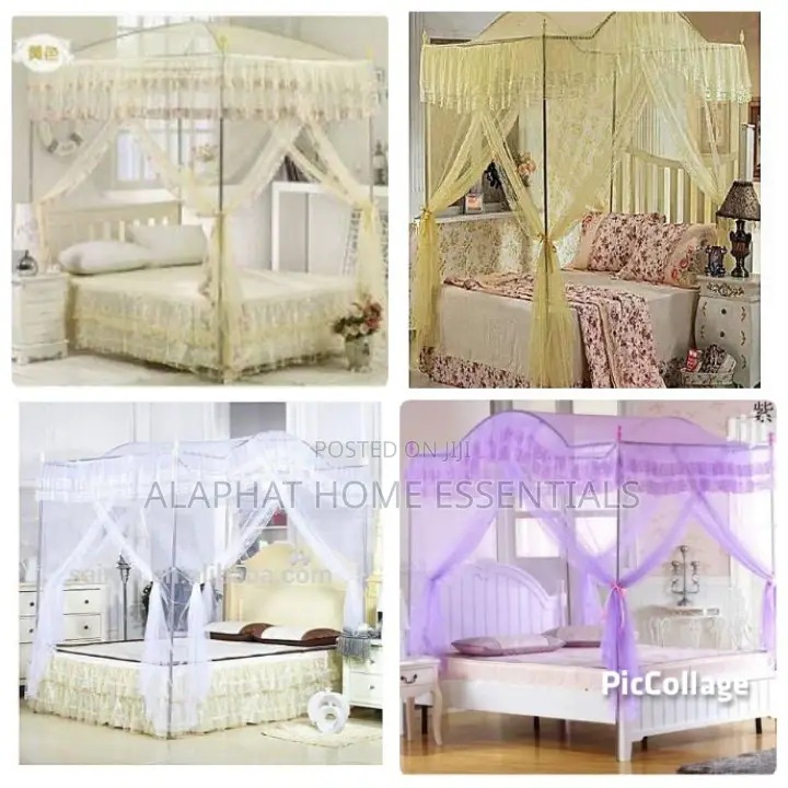 4 Stand Mosquito Net Curved on Top