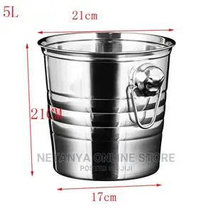 Stainless Steel Ice Bucket.