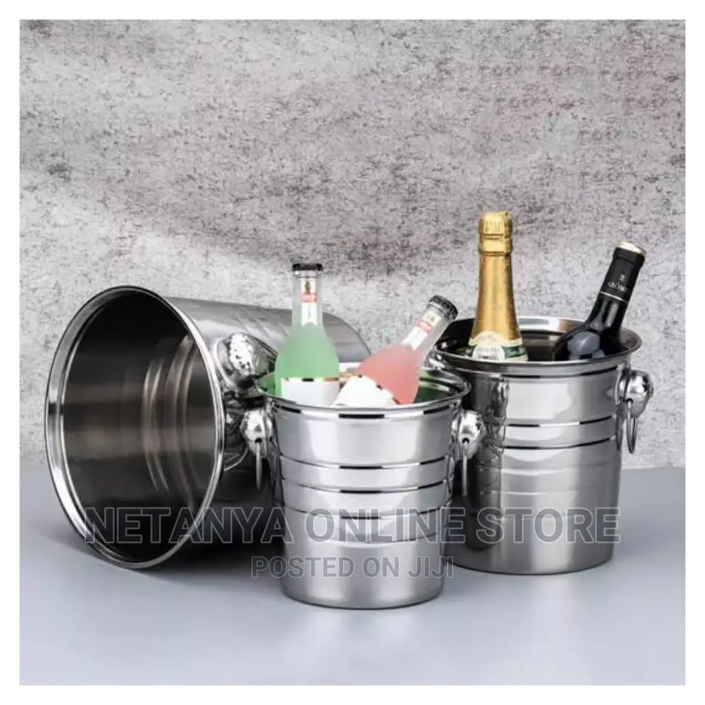 Stainless Steel Ice Bucket.