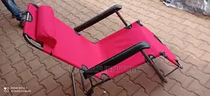 Foldable Beach Chair Red Colour