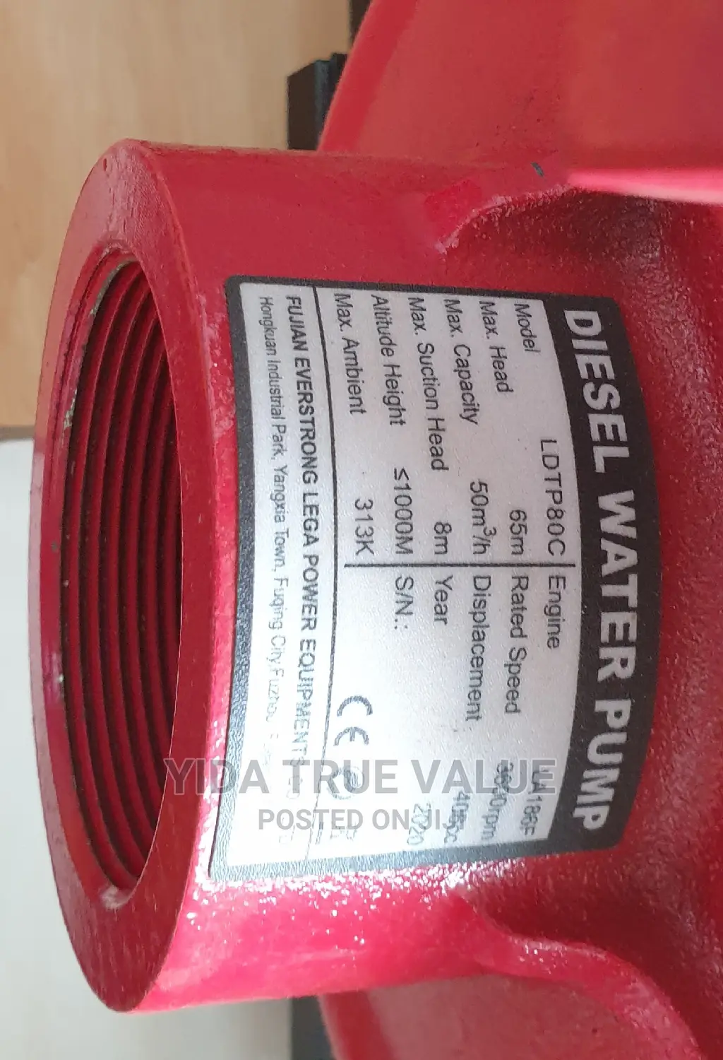 Diesel High Pressure Water Pump