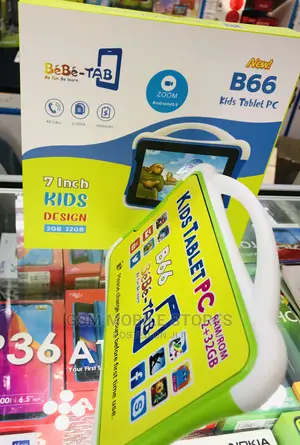 Bebe TAB B66 Dual SIM HD Tablet for Kids – 32GB HDD – 7′′