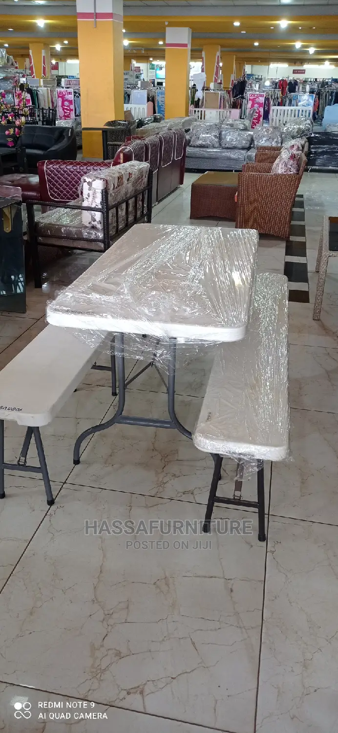 Set of Foldable Plastic Table and Chairs