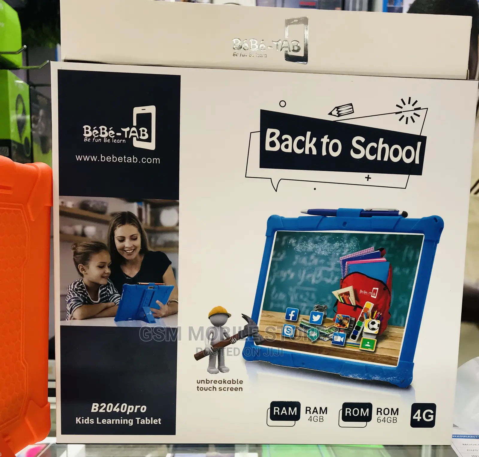 Bebe B-2040pro Dual SIM 4G HD Kids Tablet – 64GB – 10.1inchs