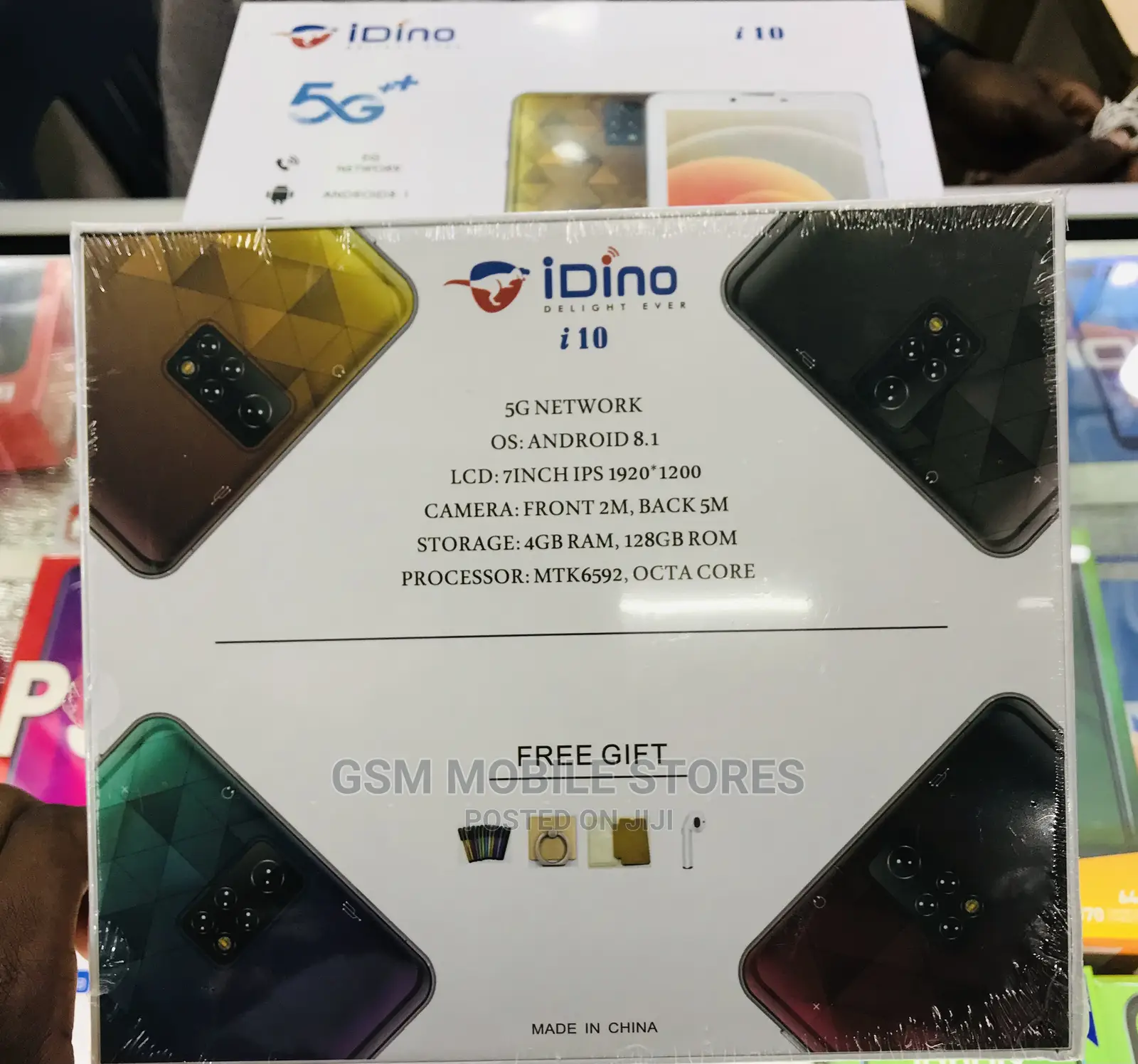 New Idino I10 Tablets 5G+ 7”Inch 128GB Dual SIM Cards