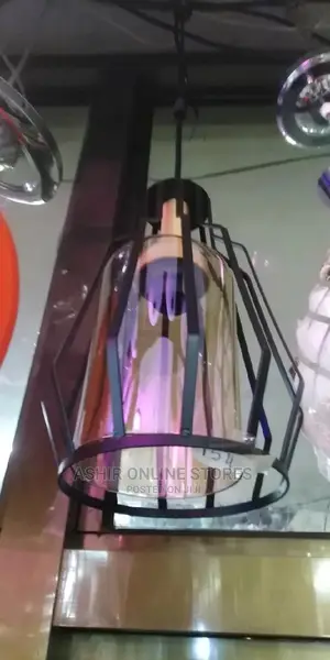 Black and Gold Designed Ceiling Lamp