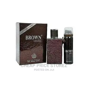 Photo - Brown Perfume for Men EDP - 80ml + Deo Spray Inside