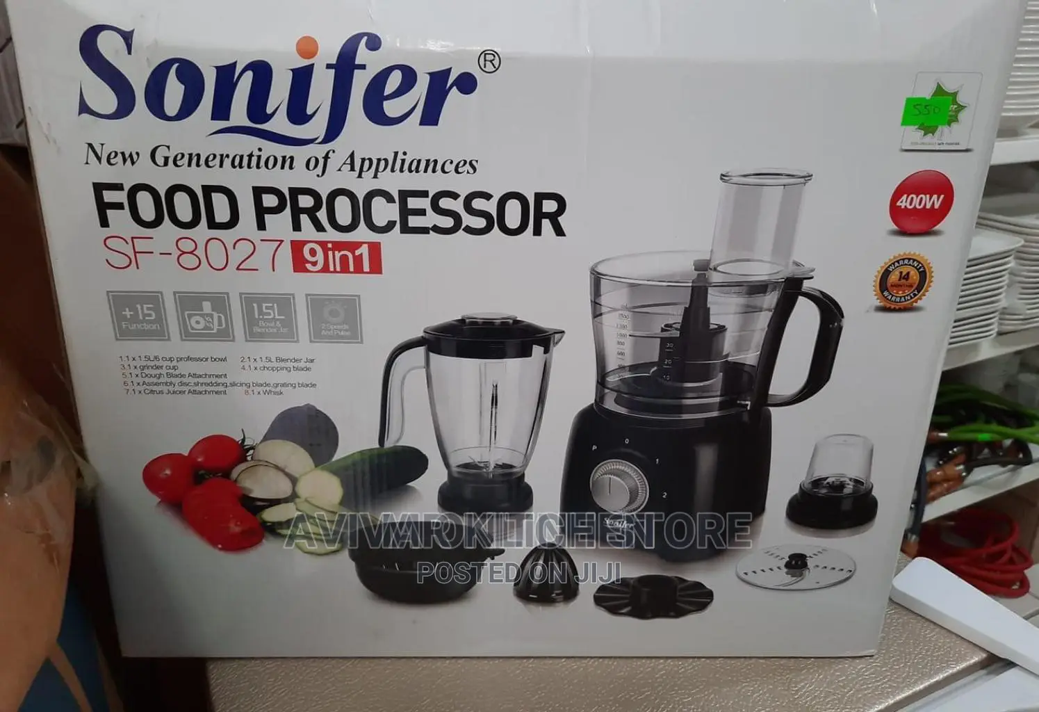 Sonifer 9 in 1 Food Processor