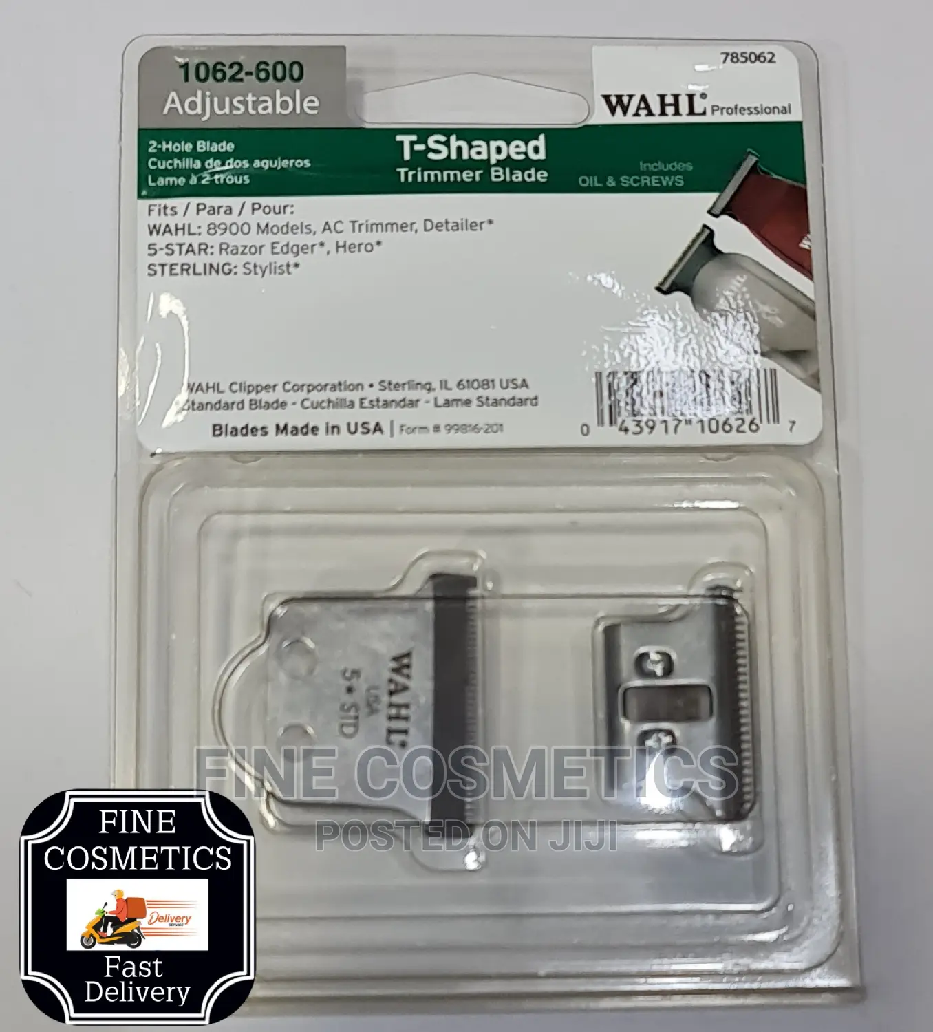 Wahl T-Shaped Trimmer Detailer Blades Replacement for 8900m