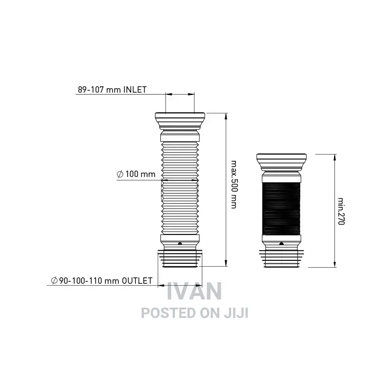 Flexible Wc Pan Connector